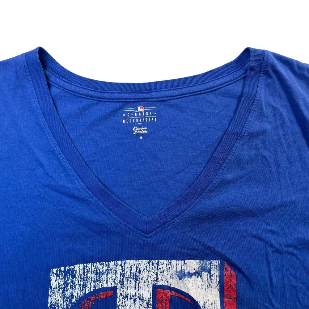 Texas Rangers MLB Genuine Merchandise V-Neck T-Shirt Women’s XL - Picture 5 of 6